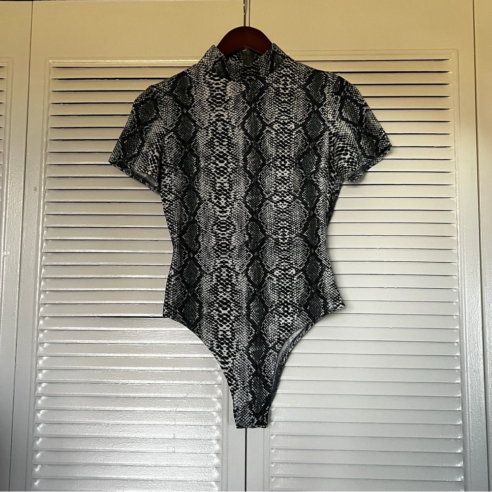 Shamarr Barquet | Snakeskin Print Bodysuit